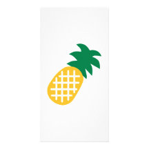 Fruit d'ananas cartes de vœux avec photo
