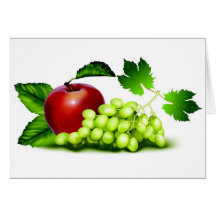 Fruit frais carte de vœux