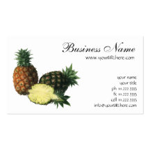 Fruit vintage ; Ananas Cartes De Visite Personnelles