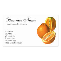 Fruit vintage ; Oranges Carte De Visite
