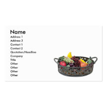 FruitTray, nom, adresse 1, adresse 2, contact… Cartes De Visite Professionnelles