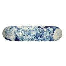 Fuite psychique plateaux de skateboards customisés