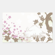 Fuji et Sakura - brun Adhésif