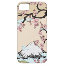 Fuji et Sakura - coque iphone de conception de Jap iPhone 5 Case