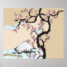Fuji et Sakura Posters