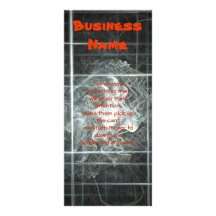 Fumée au-dessus de noir cartes doubles customisables