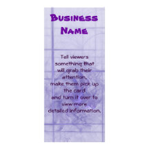 Fumée au-dessus de violette carte double customisable