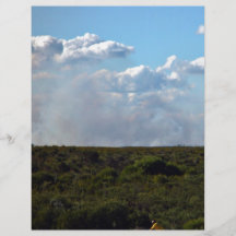 Fumée du feu de brousse prospectus en couleur