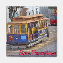 Funiculaire à San Francisco Aimant Pour Réfrigérateur