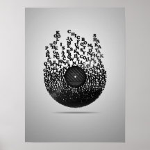 Funky vinyl affiches