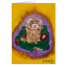 furet Bouddha Carte De Vœux