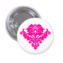Fuschia élégant et chic de motif de damassé de vic pin's