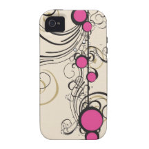 Fushia entoure le cas de Coque-Compagnon Coques iPhone 4