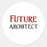 Futur architecte autocollants ronds