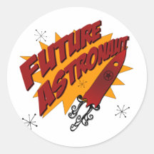 Futur astronaute autocollant