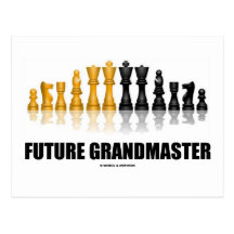 Futur grand maître (jeu d'échecs) carte postale