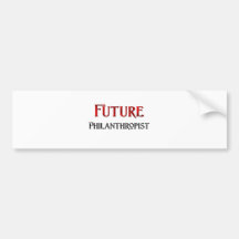 Futur philanthrope autocollant pour voiture