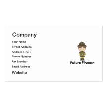 futur pompier modèle de carte de visite