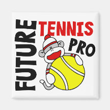 Futur pro singe de chaussette de tennis magnets pour réfrigérateur