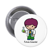 Futur scientifique - garçon badge avec épingle