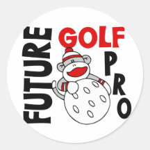 Futur singe de chaussette de professionnel de golf adhésifs ronds