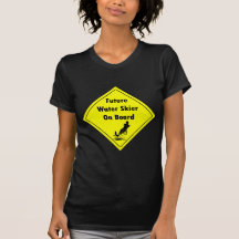 Futur skieur de l'eau à bord t-shirt
