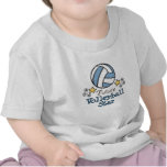 Futur T-shirt de bébé d'étoile de volleyball