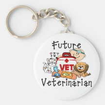 Futur vétérinaire porte-clefs