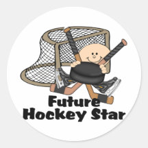 Future étoile d'hockey autocollants