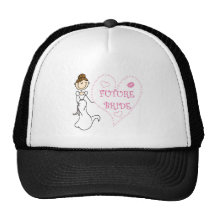 Futurs T-shirts et cadeaux de jeune mariée de brun Casquette
