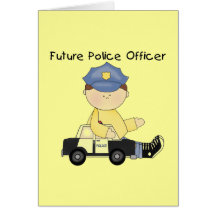Futurs T-shirts et cadeaux de policier Carte