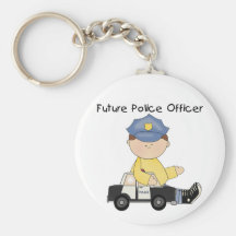 Futurs T-shirts et cadeaux de policier Porte-clef