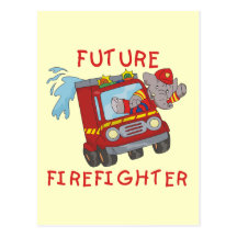 Futurs T-shirts et cadeaux de sapeur-pompier d'élé Cartes Postales
