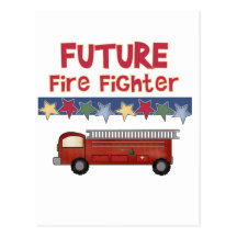 Futurs T-shirts et cadeaux de sapeur-pompier d'éto Carte Postale