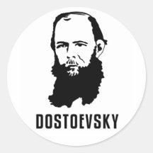 Fyodor Dosoevsky Adhésifs Ronds