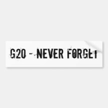 G20 AUTOCOLLANT POUR VOITURE