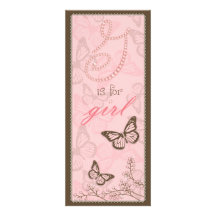 G est pour la carte 2 de menu de fille bristol personnalisé