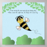 Gaffez la crèche ou les enfants d'abeille posters