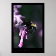 GAFFEZ L'ABEILLE SUR L'AFFICHE DE TACHE FLOUE DE F