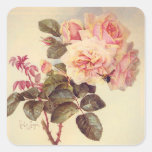 Gaffez l'autocollant d'abeille et de roses