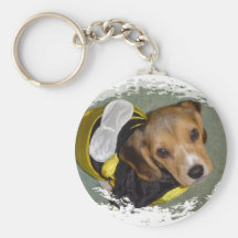 Gaffez le beagle d'abeille porte-clefs