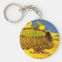 Gaffez le porte - clé de tournesol de jaune de key porte-clé