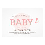 Gaffez l'invitation de baby shower d'abeille