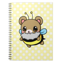 Gaffez l'ours carnet à spirale