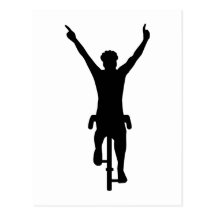Gagnant de cycliste cartes postales