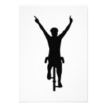Gagnant de cycliste invitations personnalisées
