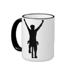 Gagnant de cycliste tasse à café