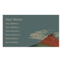 Gaifū Kaisei par Hokusai Katshushika Carte De Visite