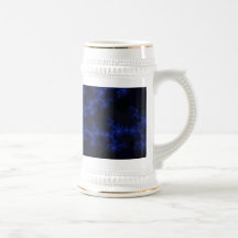 Galaxie bleue - conception de fractale tasse