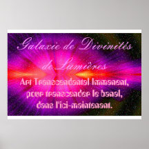 Galaxie de Divinités De Lumières Poster